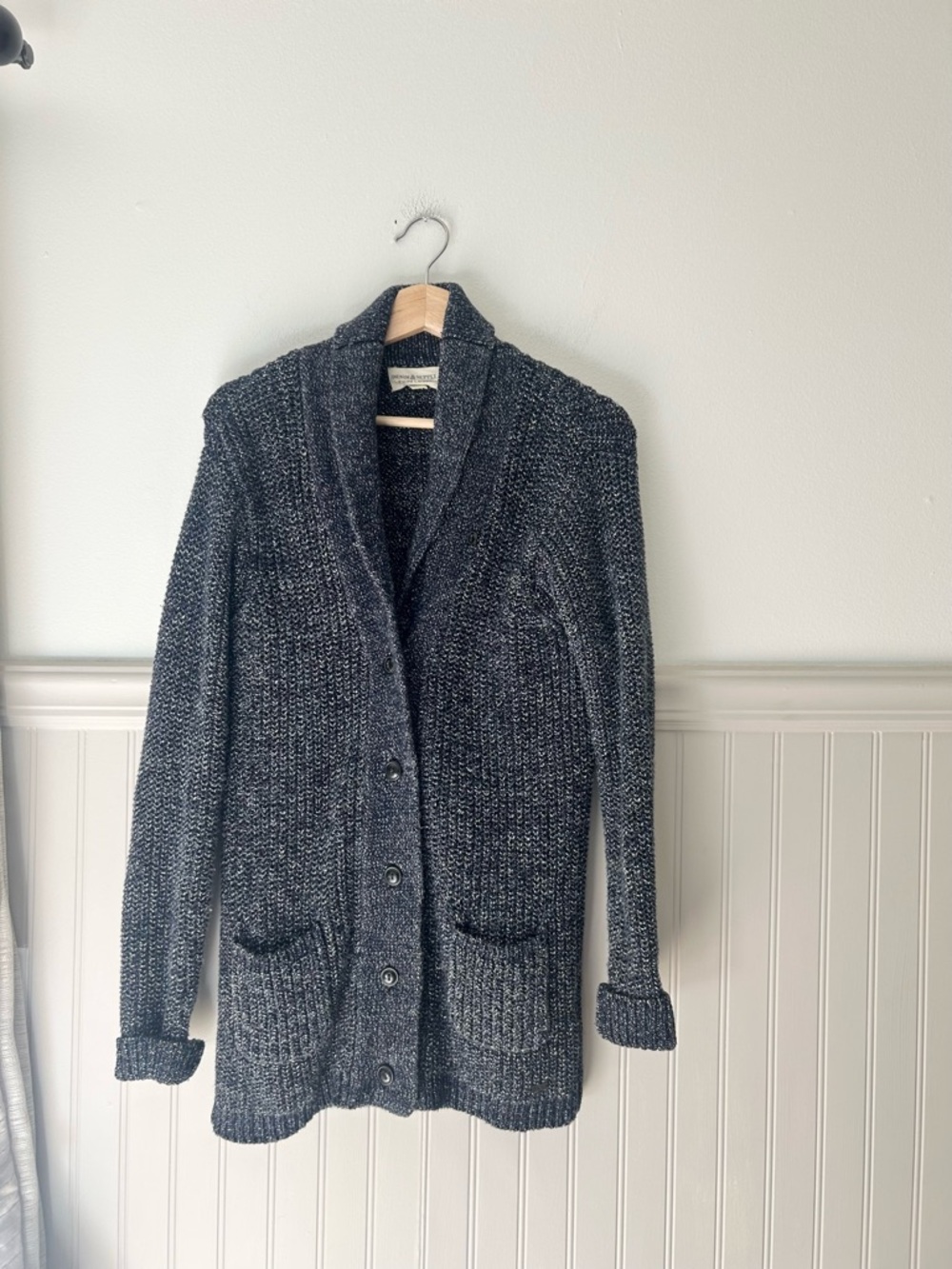 Denim & Supply Ralph Lauren Shawl Collar Chunky Knit Cardigan Men’s XS